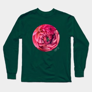 Dahlia - Front Graphic Long Sleeve T-Shirt